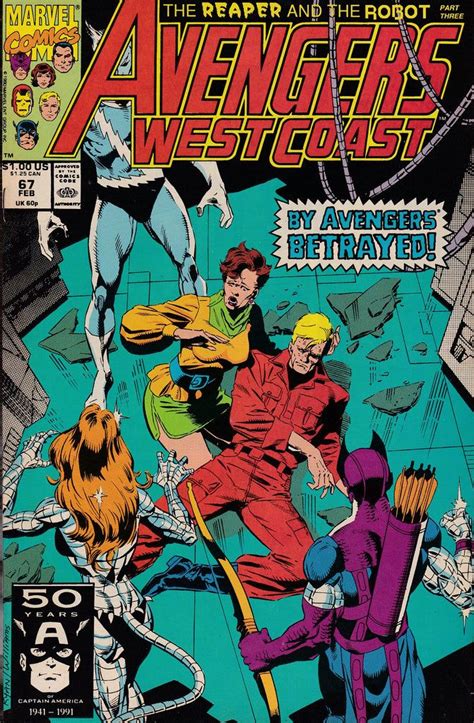 West Coast Avengers 67 Marvel Comics Vol 2 Marvel Comics Covers