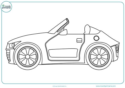 Dibujos de coches para colorear - Mundo Primaria