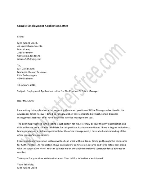 A letter to support an application for a green card or other immigration visas. Writing an employment application letter in response of a ...