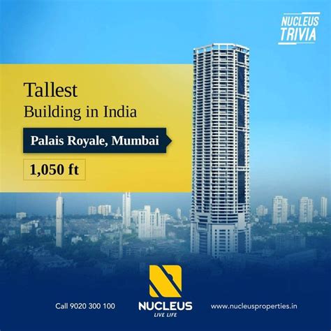 Tallest Building In India Is The Palais Royale Mumbai At 1050 Ft