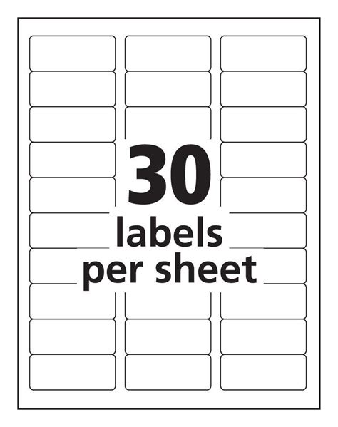 Label Templates 30 Per Sheet Cortoforeversammi With