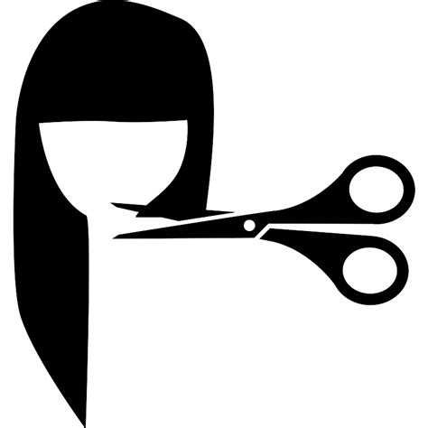Female Hair Cut With Scissors Vector Svg Icon Svg Repo