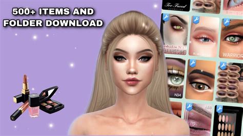 Updated Sims 4 Makeup Cc Folderdownload500 Items And Giveaway