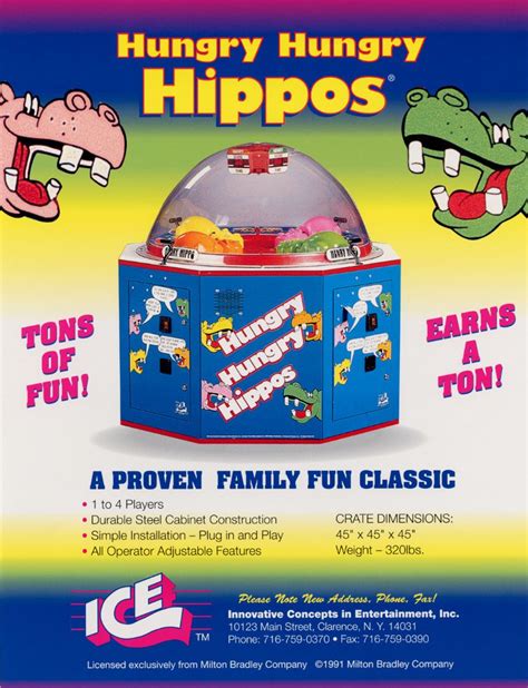 Hungry Hungry Hippos Arcade Game Gameita