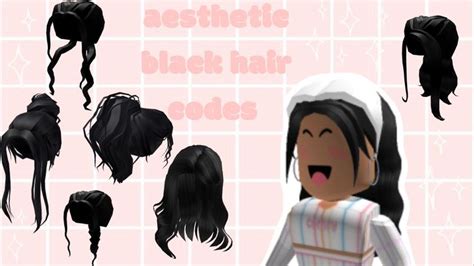 Aesthetic Black Hair Codes Girls Black Ponytail Hairstyles Black