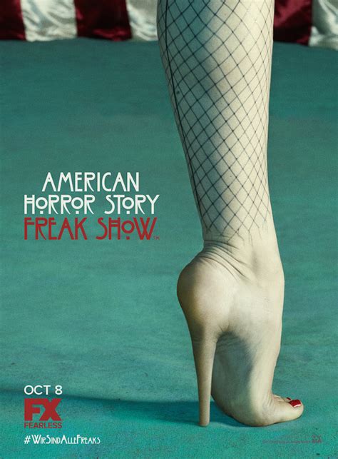 4 disturbing posters for american horror story freak show — geektyrant