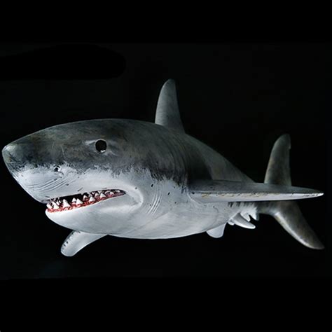 58cm Edage 112 Scale Great White Shark Marine Animal Figure Model
