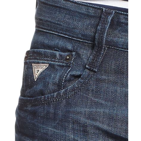 Lyst Guess Vermont Slim Straight Fit Jeans In Blue For Men