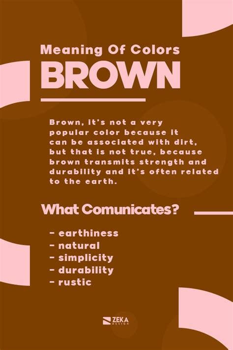 Brown Color Meaning Graphic Design Blog And Tutorials In Zeka Design