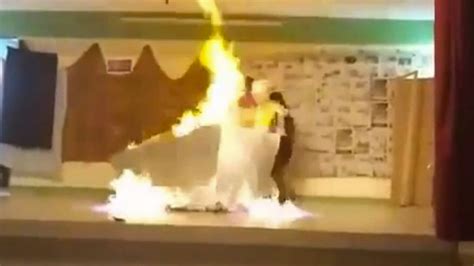 Two Schoolgirls Set On Fire In School Play Horror As Stage Prop Bursts