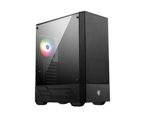 Msi Atx Mag Forge 111r Tempered Glass Mid Tower Black Case