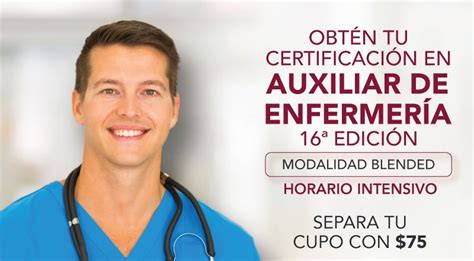Educacion Continua Certificación En Auxiliar De Enfermería Matutino