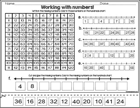 Classroom Freebies Number Lines And Hundreds Charts