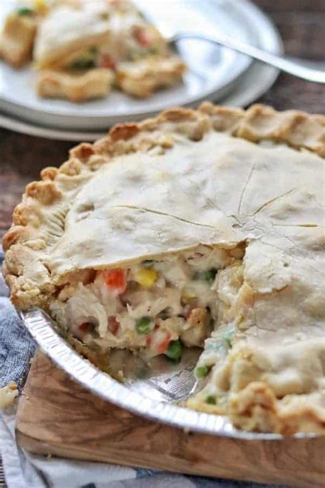 There's no magic ingredient in this pie crust recipe, it has the same ingredients as 99% of other recipes out there. Easy Chicken Pot Pie Recipe | Chicken Pot Pie With Pie Crusts