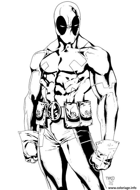 Belle Coloriage Mandala De Marvel Deadpool | 30000 ++ collections de