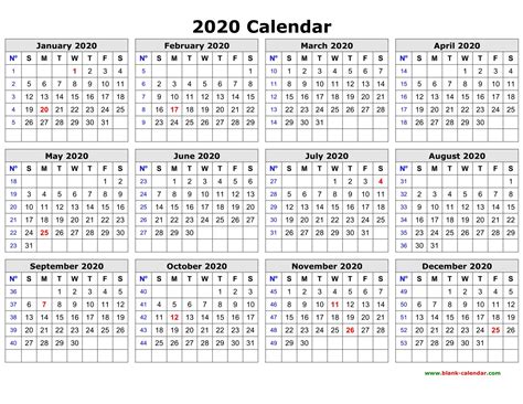 10 Year Printable Planner Calendar Template 2021
