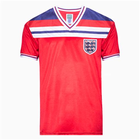 England 1982 World Cup Finals Away Shirt England Retro Jersey Score