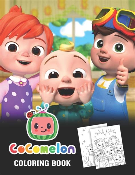 Cocomelon Coloring Book Activity Book Practice For Kids With Pen