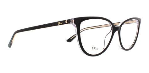 Dior Eyeglasses Montaigne 33 0tkx Black Crystal 52mm 827886008001 Ebay