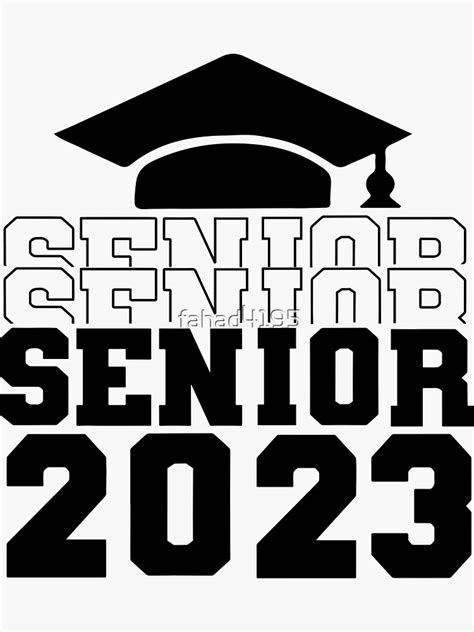 Seniors Class Of 2023 Grad Graduation Sticker By Fahad4195 Redbubble