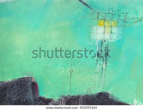 Textured Abstract Painting Hand Painted Background Stock Illustration