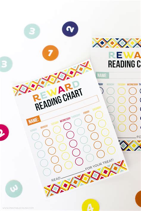 Free Printable Reward Reading Chart Printable Crush