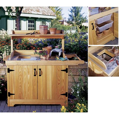 Then i saw a picture of the lutyens garden bench in a catalog. Potting Bench Woodworking Plan from WOOD Magazine