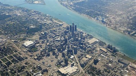 Fileaerial View Of Downtown Detroit Aerial View Detroit Skyline