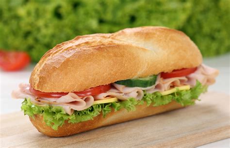 Classic French Cheese And Ham Baguette From The Perfect Foods For Every