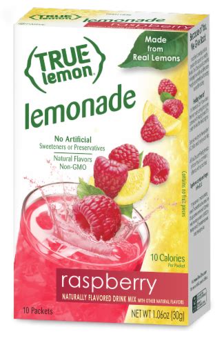 True Lemon Raspberry Lemonade Drink Mix Packets 10 Ct Kroger