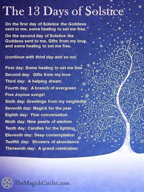 The 13 Days Of Solstice Winter Solstice Celebration Winter Solstice Yule Celebration