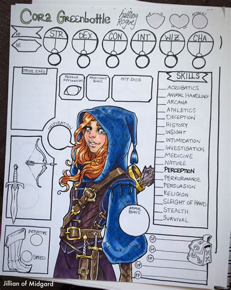 How To Make Your Own Dnd Character Sheet Design Talk