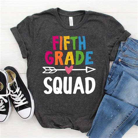 Fifth Grade Squad Shirt 5th Grade Shirt Teacher Shirt Fifth Etsy