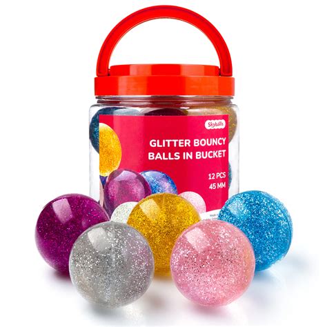 Buy Entervendingbouncy Balls Party Favors 45mm Bouncing Balls Glitter Bounce Balls In