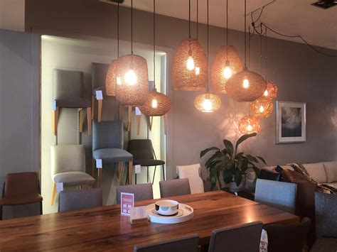 Luhu open weave cane rib dome pendant lamp, black by kouboo (3) $277. Pin by Talie Kellman on Pendant lighting over dining table ...