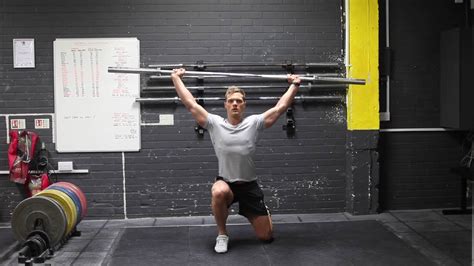 Barbell Overhead Lunges Youtube
