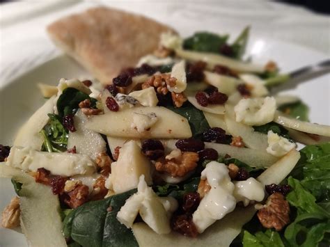 There are white hipsters opening soul food restaurants. spinach+gorgonzola+pear+walnut+raisins | LCHF | Ethnic recipes, Food, Potato salad