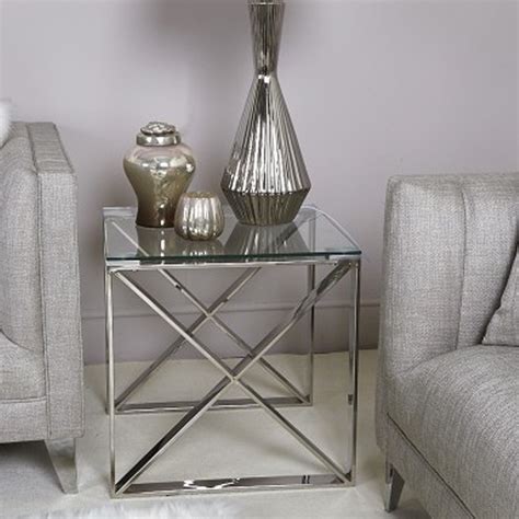 Modern metal side table magic. Stainless Steel & Glass Side Table | Modern Furniture ...