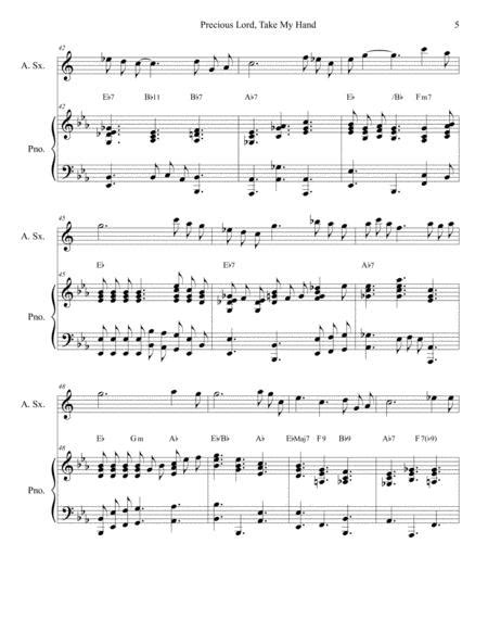 Precious Lord Take My Hand Sax Solo Sheet Music PDF Download Sheetmusicdbs Com