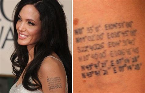 The Cpuchipz Tattoo Ideas Angelina Jolie Tattoos Images