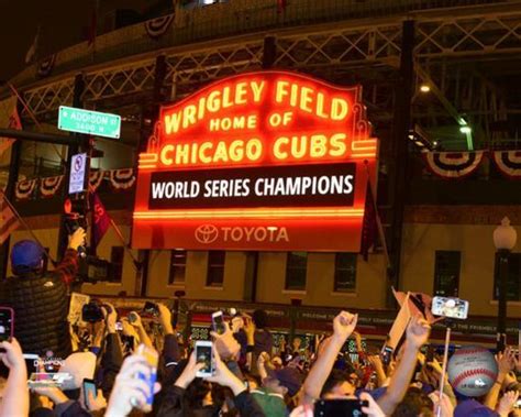 Chicago on july 4 and maybe 5. 'Wrigley Field after Game 7 of the 2016 World Series' Photo - | AllPosters.com