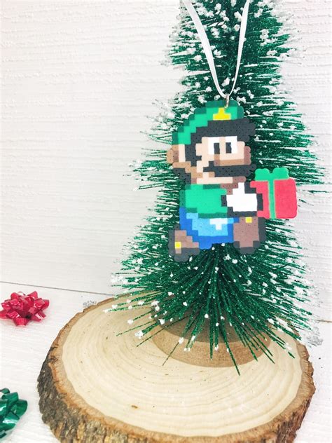 Mario Christmas Decorations Nerdy Tree Ornaments Video Etsy Australia