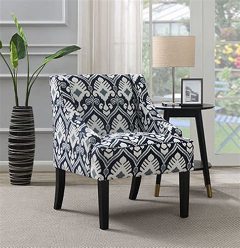0003957 Navy Print Accent Chair 870 