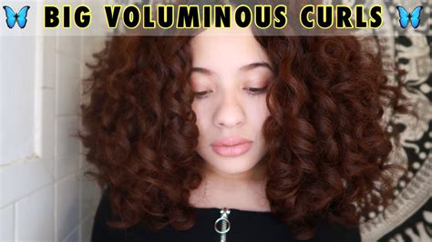 How To Create Big Curl Clumps With Volume Curly Hair Routine 2c3a