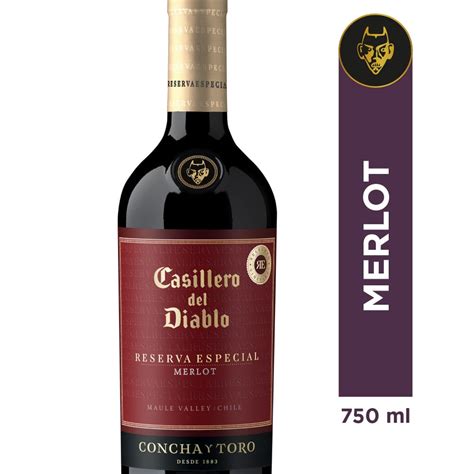 Vino Casillero Del Diablo Reserva Especial Merlot Botella 750 Cc Unimarc