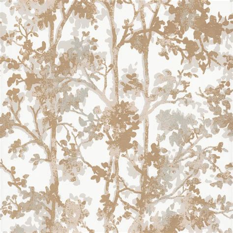Shimmering Foliage Wallpaper Nw3583 — Walls Decor