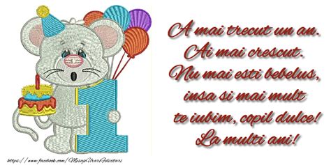 Astazi nu este o zi oarecare. Felicitari pentru copii - A mai trecut un an. Ai mai ...
