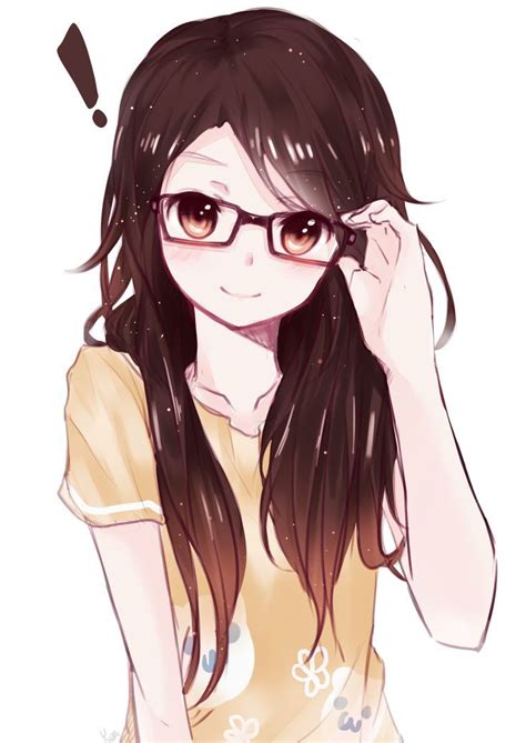 30 Best Anime Girl Brown Hair And Glasses Images On