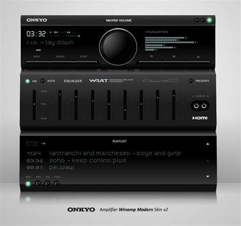 Onkyo Winamp Modern Skin V2 By Hyar On Deviantart