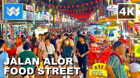 4k Jalan Alor Street Food In Bukit Bintang Kuala Lumpur Malaysia 🇲🇾